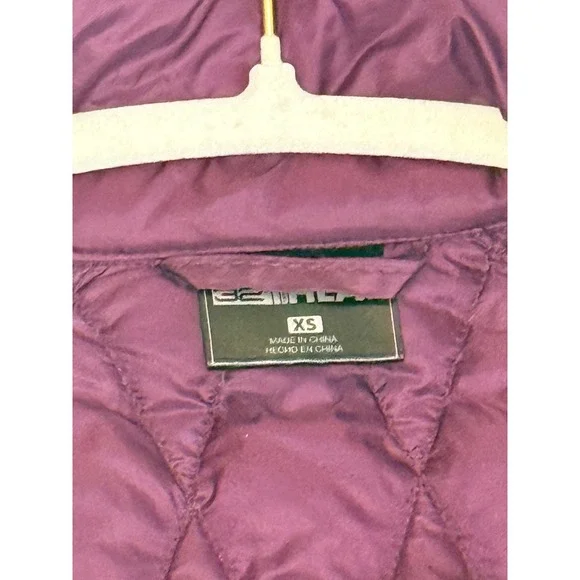 32 DEGREES Heat‎ Quilted Puffer Fleece Lined Jacket Plum Purple XS - Picture 3 of 6
